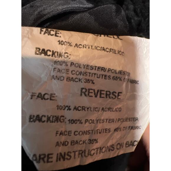 Vintage Denali Coat fleece Womens Red Reversible Forrest Wolf nature size large - Picture 10 of 10